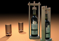 Estante de madera para guardar vinos